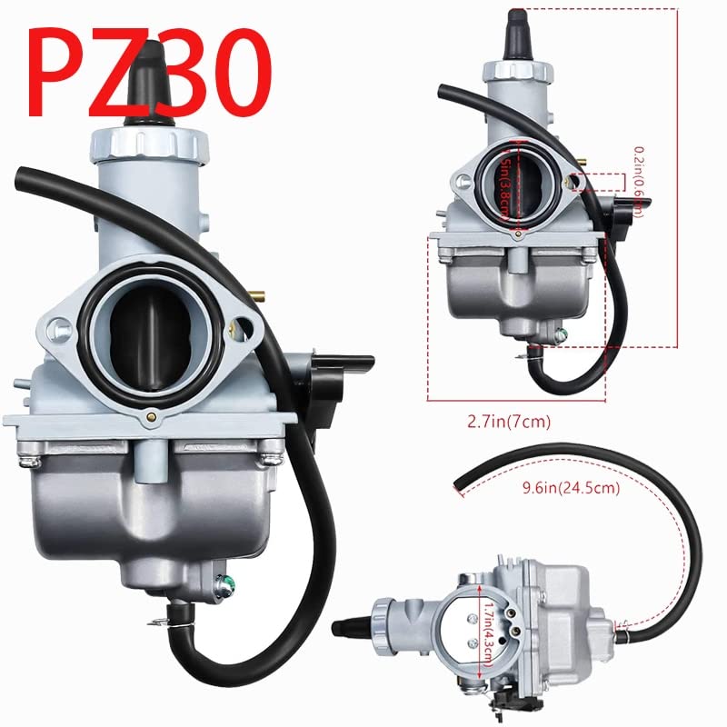 Amazon.co.jp: キャブレター後付けキット PZ30 30mm キャブレター 加速